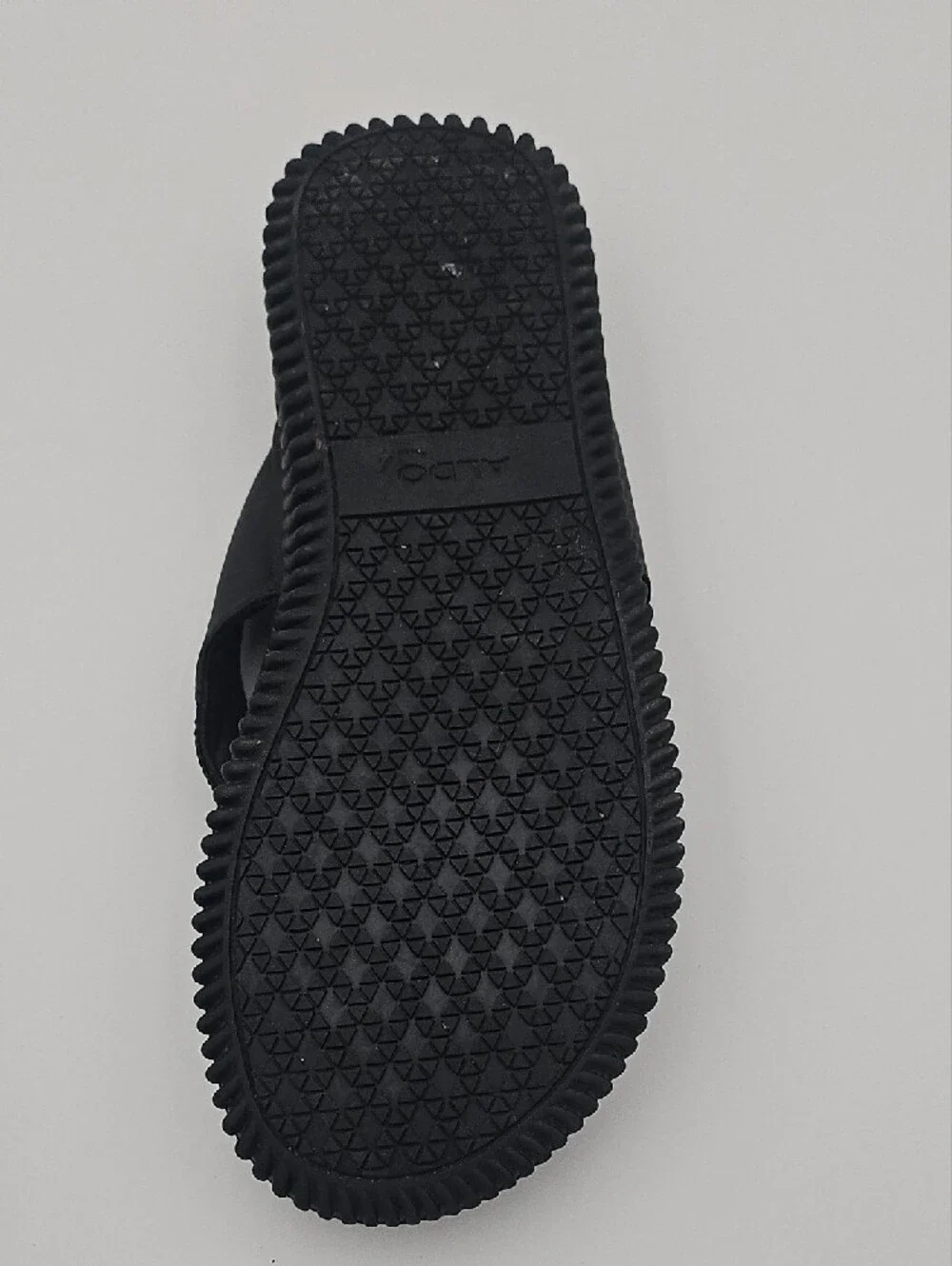 Aldo Men’s Black Pillow Walk Textured Strap Flip-Flop Sandals 11.5